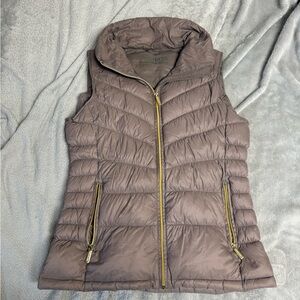 Michael Kors Taupe Puffer Vest